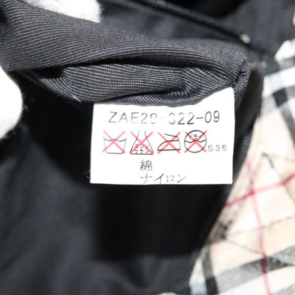 BURBERRY Nova Check Hand Bag Canvas Black Auth yb007 - Picture 12 of 16